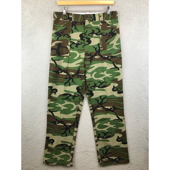 Vintage Green army Camo Tactical Cargo pant size L - Picture 1 of 7